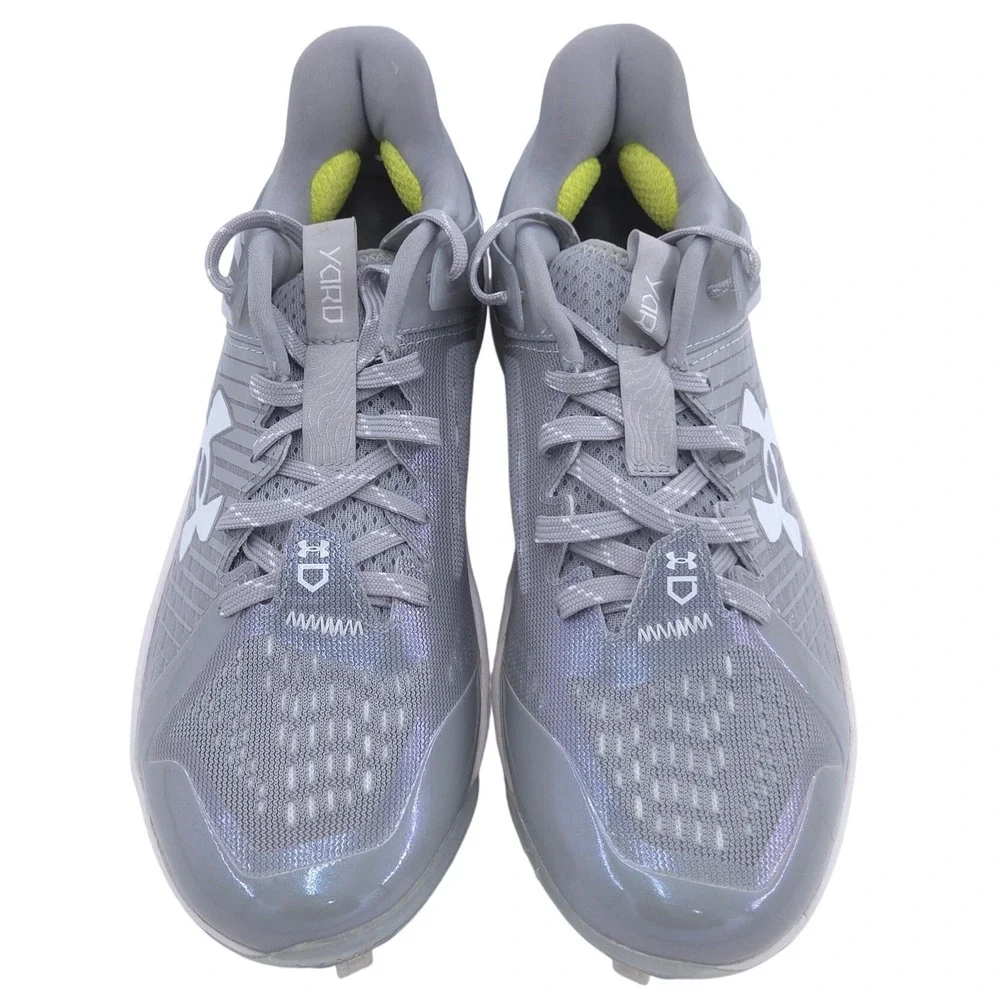 Under Armour Yard Low MT Baseball Cleats Men 7.5 Gray Shoe Lightweight Metal NEW